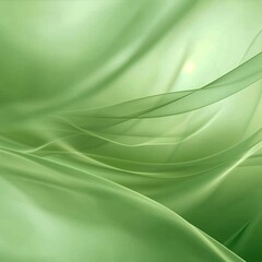 Poster - A soft green background with subtle waves and curves, creating an elegant and tranquil atmosphere.