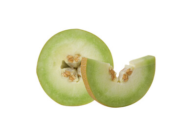 Sticker - PNG,A slice of fresh melon, isolated on white background