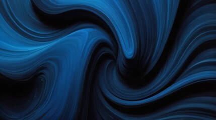 Canvas Print - abstract blue black background with swirl and vortex effect