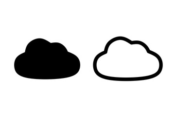 Wall Mural - cloud icon vector with simple design