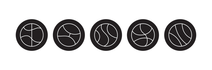 Wall Mural - Basketball icon vector isolated on white background. Basketball ball icon. Basketball logo vector icon