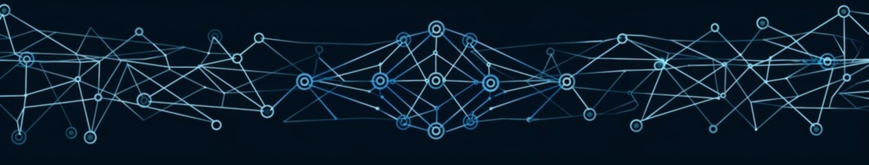 Neural Network Illustration with Interconnected Nodes and Lines. AI-Generated 4K High-Resolution Wallpaper Showcasing How Artificial Intelligence Algorithms Learn and Make Decisions. Distributed Desig