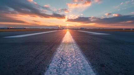 Poster - Runway Sunset