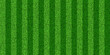 © Mariquita vector - Soccer grass field top view. Green pitch. Sport stadium for baseball or football. Realistic turf texture background. Place for sport match, competition, championship. Vector illustration.