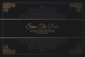 Wall Mural - luxury invitation background style ornamental pattern