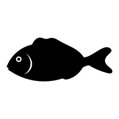 Poster - Fish icon vector. Aquarium illustration sign. Ocean symbol. Sea ​​life logo.