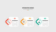 © Flookker - Modern business infographic template with 3 options or steps icons.