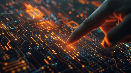 Poster - A modern computer interface that combines stock (AI), deep learning, and data mining.