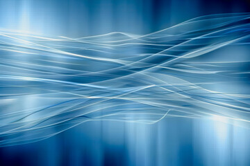 Wall Mural - Minimalistic blue abstract background with geometric lines and digital elements