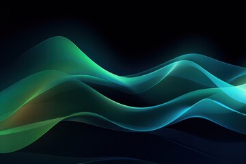 Wall Mural - Abstract flowing neon wave background