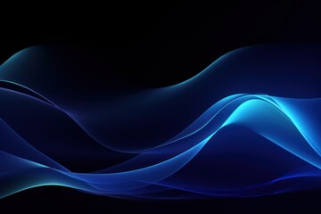 Sticker - Abstract blue wave light background