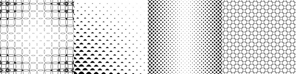 Poster - Black and white pattern collection