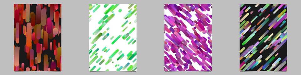 Poster - Gradient stripe brochure background collection