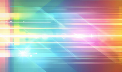 Fototapete - Light background with a gradient of colors, a light strip, circles, simple shapes, straight lines, vector graphics in symmetrical composition
