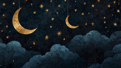 dark blue night sky