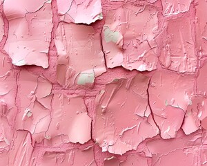 Wall Mural - pink clay background