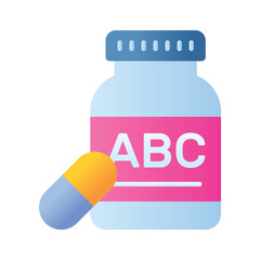 Check this amazing icon of multivitamin pills jar, premium quality vector