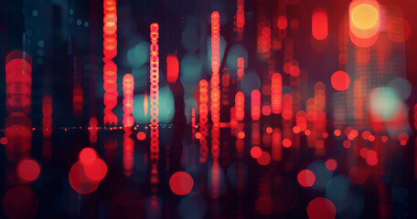 Poster - Abstract digital screen background. Business concept 