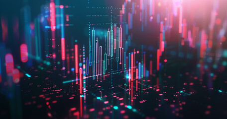 Poster - Abstract digital screen background. Business concept 