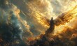 © Claudine - fallen angel expelled from heaven artwork digital painting