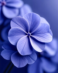 Sticker - blue flower