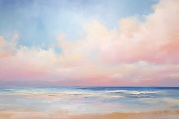 Wall Mural - beach sky outdoors painting.