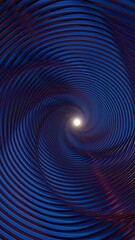 Poster - Abstract Spiral Tunnel with Neon Lights and Dynamic Curves

