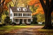 © Rawpixel.com - Colonial style house autumn architecture building.
