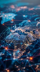 Aufkleber - Global Network Connection