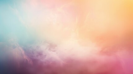Poster - Soft abstract background with warm pastel colors, blurred and grainy gradient for a serene and dreamy effect