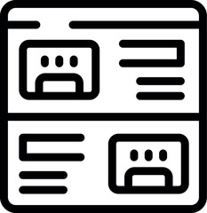 Poster - Website displaying a user friendly interface featuring profile pictures and text fields