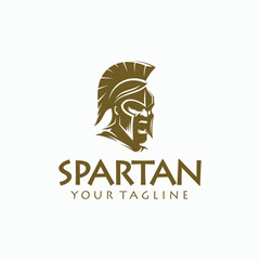 Wall Mural - illustration of spartan king in armor and helmet	