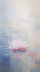 Poster - Pink lotus flower or water lily in water painting backgrounds petal.