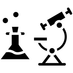 Poster - Laboratory vector icon illustration of Lab iconset.