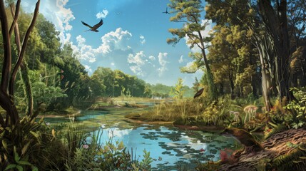 Poster - Experience the future of environmental science, where conservation efforts and sustainable practices protect biodiversity and natural resources.