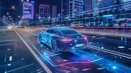 Aufkleber - experience the safety innovations of future cars, where advanced driver-assistance systems (adas) an