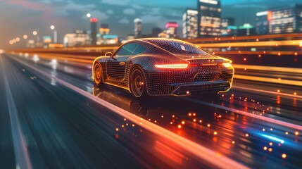 Poster - experience the safety innovations of future cars, where advanced driver-assistance systems (adas) an