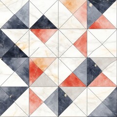 Sticker - Nebula tile pattern triangle floor.