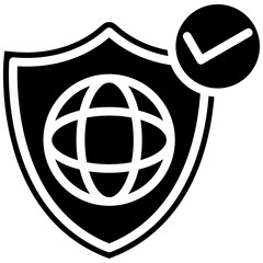 Sticker - Network Security vector icon illustration of Networking iconset.