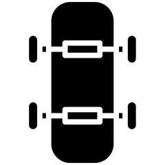 Poster - Skateboard vector icon illustration of Outdoor Fun iconset.