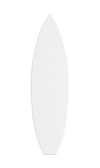 An image of a White Surfboard isolated on a white background