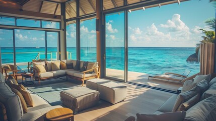 Poster - Lounge area in a hotel room