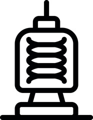 Poster - Radio tower standing tall, transmitting signals using electromagnetic waves for communication
