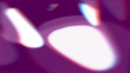 Poster - Light, bokeh and mockup in space with shapes, flow and white lighting in studio. Glow, pattern and shine on purple background for spotlight, abstract texture and reflection or magical movement