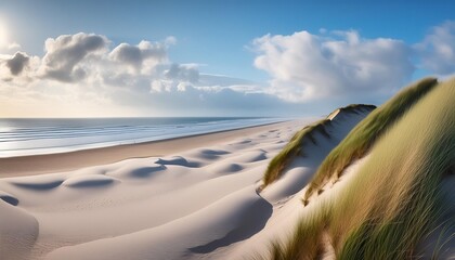 Wall Mural - dune beach at the north sea coast germany