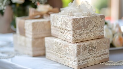 Canvas Print - Wedding boxes for cards and gifts picture