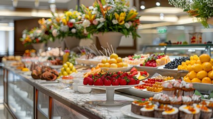 Poster - A buffet in a luxury hotel img