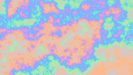 Fototapete - Holographic modern abstract looped animation. Seamless gradient background in light neon pastel colors. 4k loop