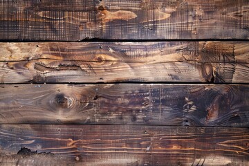 Poster - Background of brown wood table with a lot of contrast and wood texture