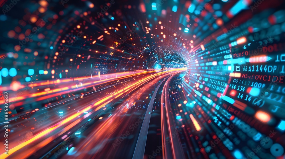 High-Speed Data Transmission in a Digital Tunnel